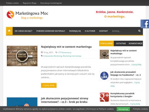 Marketingowa-moc.pl - blog o praktycznym marketingu