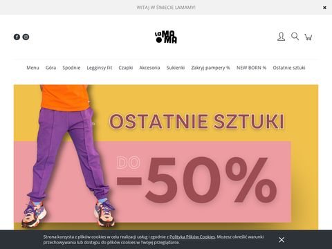 Lamama.sklep.pl polskie ubrania dla dzieci