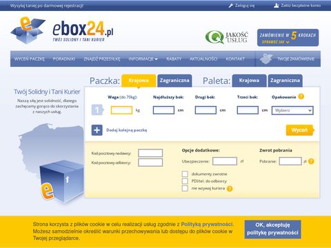 Ebox24.pl - paleta kurier