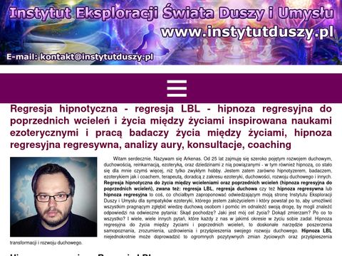 Instytutduszy.pl hipnoza do poprzednich wcieleń