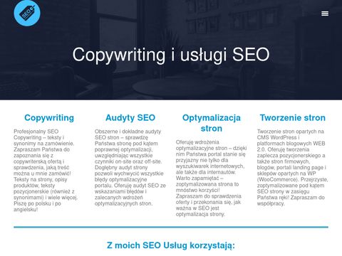 Seo-synonimy.pl copywriter Damian Grądzki
