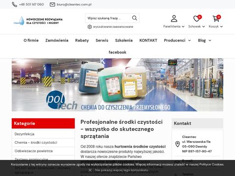 Cleantec.com.pl maszyny czyszczące - środki czystości