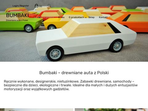Bumbaki.pl drewniane autka zabawki Polskie