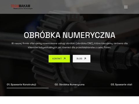 Obróbka CNC, spawanie stali techmakam.pl