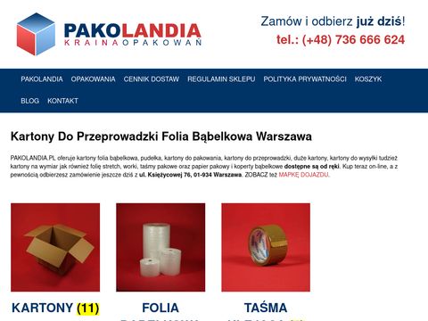 Przeprowadzkisklep.pl folia bąbelkowa Warszawa