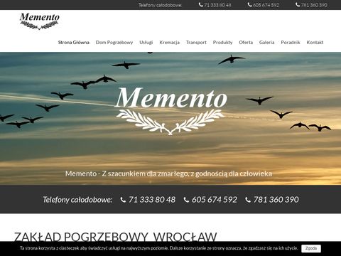 Memento-wroc.pl kremacje Wrocław