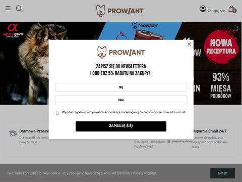 Prowiant.pl karma dla psa