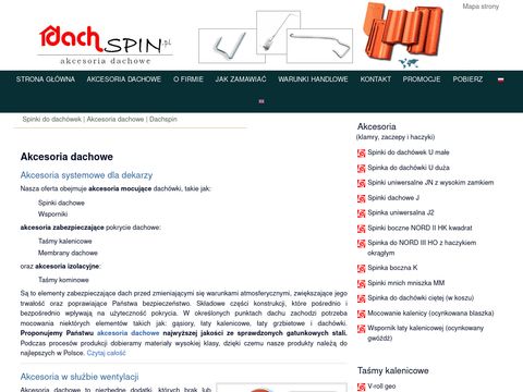 Dachspin.pl spinki do dachówek - akcesoria dachowe