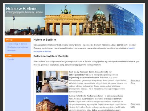 Berlin-hotele.pl polecane noclegi w Berlinie