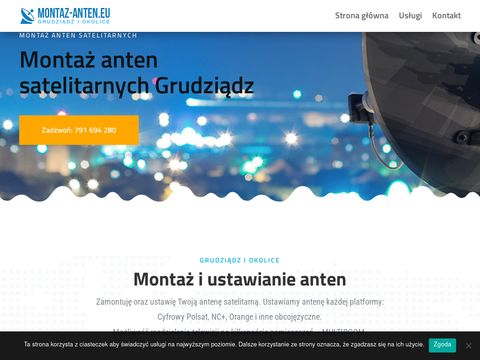 Montaz-anten.eu Grudziądz satelitarne i naziemne