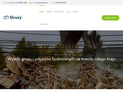 Gruzy.pl - wywóz gruzu i odpadów budowlanych