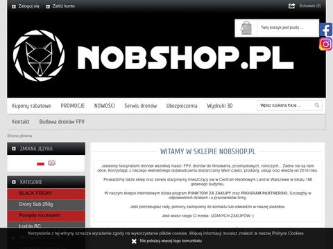 Nobshop.pl drony wyścigowe FPV
