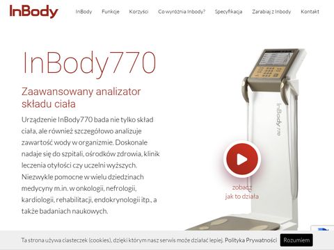 Inbody770.pl zawansowany analizator masy ciała