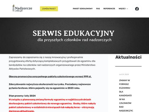 Nadzorcze.edu.pl - kurs - zdaj egzamin z nami