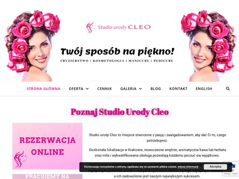 Studiourodycleo.pl salon fryzjersko kosmetyczny