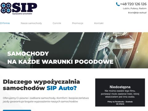 Sip-auto.pl - wypożyczalnia samochodów Lublin